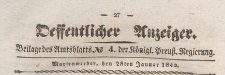 Oeffentlicher Anzeiger : Beilage des Amtsblatt der K&ouml;niglichen Preussischen Regierung, 1842.01.28 nr 4