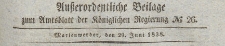 Ausserordentliche Beilage zum Amtsblatt der Königlichen Regierung, 1838.06.29 nr 26