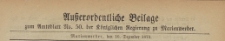 Ausserordentliche Beilage zum Amts=Blatt der Königlichen Regierung zu Marienwerder, 1873.12.10 nr 50