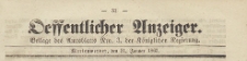 Oeffentlicher Anzeiger : Beilage des Amtsblatt der Königlichen Regierung, 1863.01.21 nr 3