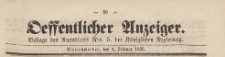 Oeffentlicher Anzeiger : Beilage des Amtsblatt der K&ouml;niglichen Regierung, 1863.02.04 nr 5