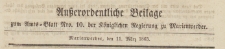 Ausserordentliche Beilage zum Amts=Blatt der Königlichen Regierung zu Marienwerder, 1863.03.25 nr 10