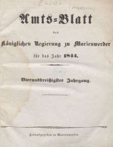 Amts-Blatt der Königlichen Regierung zu Marienwerder für das Jahr, 1844.01.24 nr 4