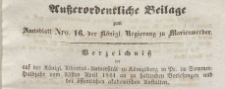Ausserordentliche Beilage zum Amtsblatt der Königlichen Regierung zu Mariemwerder, 1844 nr 16