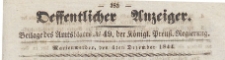 Oeffentlicher Anzeiger : Beilage des Amtsblatt der Königlichen Preussischen Regierung, 1844.12.04