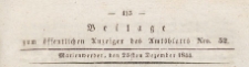 Beilage zum &ouml;ffentlichen Anzeiger des Amtsblatts, 1844.12.25 nr 52