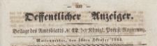 Oeffentlicher Anzeiger : Beilage des Amtsblatt der K&ouml;niglichen Preussischen Regierung, 1844.10.16 nr 42