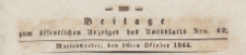 Beilage zum öffentlichen Anzeiger des Amtsblatts, 1844.10.16 nr 42