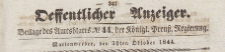 Oeffentlicher Anzeiger : Beilage des Amtsblatt der Königlichen Preussischen Regierung, 1844.10.30 nr 44