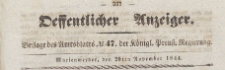 Oeffentlicher Anzeiger : Beilage des Amtsblatt der Königlichen Preussischen Regierung, 1844.11.20 nr 47