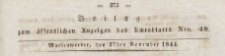 Beilage zum &ouml;ffentlichen Anzeiger des Amtsblatts, 1844.11.27 nr 48
