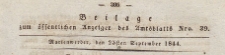Beilage zum öffentlichen Anzeiger des Amtsblatts, 1844.09.25 nr 39