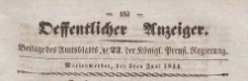 Oeffentlicher Anzeiger : Beilage des Amtsblatt der Königlichen Preussischen Regierung, 1844.06.05 nr 23