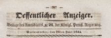 Oeffentlicher Anzeiger : Beilage des Amtsblatt der Königlichen Preussischen Regierung, 1844.06.26 nr 26
