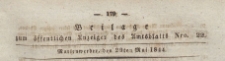 Beilage zum &ouml;ffentlichen Anzeiger des Amtsblatts, 1844.05.29 nr 22
