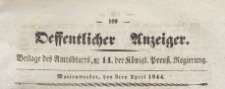 Oeffentlicher Anzeiger : Beilage des Amtsblatt der Königlichen Preussischen Regierung, 1844.04.03 nr 14