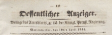 Oeffentlicher Anzeiger : Beilage des Amtsblatt der Königlichen Preussischen Regierung, 1844.04.10 nr 15