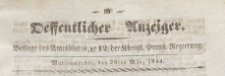 Oeffentlicher Anzeiger : Beilage des Amtsblatt der Königlichen Preussischen Regierung, 1844.03.20 nr 12
