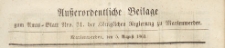 Ausserordentliche Beilage zum Amtsblatt der Königlichen Regierung zu Mariemwerder, 1863.08.05 nr 31