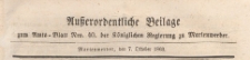 Ausserordentliche Beilage zum Amtsblatt der Königlichen Regierung zu Mariemwerder, 1863.10.07 nr 40