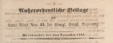 Ausserordentliche Beilage zum Amtsblatt der Königlich Preussischenen Regierung, 1848.11.08 nr 45
