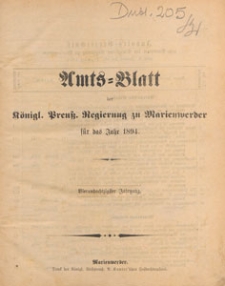 Amts-Blatt der Königlichen Regierung zu Marienwerder für das Jahr, 1894.03.28 nr 13