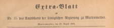 Extra=Blatt zum Amtssllatt der Königlichen Regierung zu Marienwerder für das Jahr, 1894.08.29.35