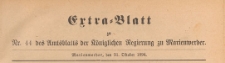 Extra=Blatt zum Amtssllatt der Königlichen Regierung zu Marienwerder für das Jahr, 1894.10.31.44