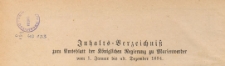 Amts-Blatt der Königlichen Regierung zu Marienwerder für das Jahr, 1894, Inhalts