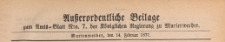 Ausserordentliche Beilage zum Amts=Blatt der Königlichen Regierung zu Marienwerder, 1877.02.14 nr 7