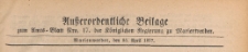 Ausserordentliche Beilage zum Amts=Blatt der Königlichen Regierung zu Marienwerder, 1877.04.25 nr 17