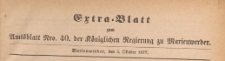 Extra=Blatt zum Amtsblatt der Königlichen Regierung zu Marienwerder für das Jahr, 1877.10.03 nr 40