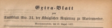 Extra=Blatt zum Amtsblatt der Königlichen Regierung zu Marienwerder für das Jahr, 1877.08.27 nr 34