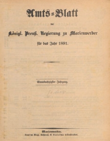 Amts-Blatt der Königlichen Regierung zu Marienwerder für das Jahr, 1891.07.22 nr 29