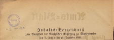 Amts-Blatt der Königlichen Regierung zu Marienwerder für das Jahr, 1881, Inhalts