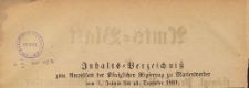 Amts-Blatt der Königlichen Regierung zu Marienwerder für das Jahr, 1881, Inhalts