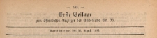 Errste Beilage zum Öffentlicher Anzeiger des Amtslatts, 1881.08.31 nr 35