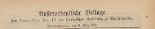 Ausserordentliche Beilage zum Amts=Blatt der Königlichen Regierung zu Marienwerder, 1869.03.31 nr 13