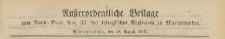 Ausserordentliche Beilage zum Amts=Blatt der Königlichen Regierung zu Marienwerder, 1869.08.18 nr 33