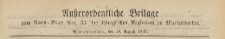 Ausserordentliche Beilage zum Amts=Blatt der Königlichen Regierung zu Marienwerder, 1869.08.18 nr 33