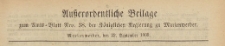 Ausserordentliche Beilage zum Amts=Blatt der Königlichen Regierung zu Marienwerder, 1869.09.22 nr 38