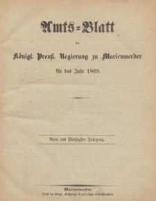 Amts-Blatt der Königlichen Regierung zu Marienwerder für das Jahr, 1869.05.19 nr 20