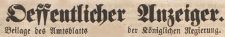 Oeffentlicher Anzeiger : Beilage des Amtsblatt der Königlichen Regierung, 1869.01.06 nr 1
