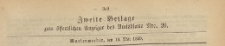 Zweite Beilage zum öffentlichen Anzeiger des Amtsblatt, 1869.05.19 nr 20
