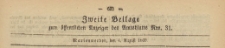 Zweiite Beilage zum öffentlichen Anzeiger des Amtsblatt, 1869.08.04 nr 31