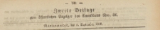 Zweite Beilage zum öffentlichen Anzeiger des Amtsblatt, 1869.09.08 nr 36