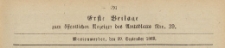 Erste Beilage zum öffentlichen Anzeiger des Amtsblatt, 1869.09.29 nr 39