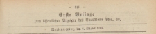 Erste Beilage zum öffentlichen Anzeiger des Amtsblatt, 1869.10.06 nr 40