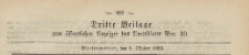 Dritte Beilage zum &ouml;ffentlichen Anzeiger des Amtsblatt, 1869.10.06 nr 40