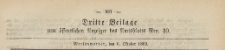Dritte Beilage zum öffentlichen Anzeiger des Amtsblatt, 1869.10.06 nr 40